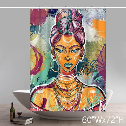 Image of Liberty Art RL Brads Board Mulatto Shower Curtains