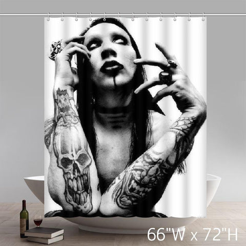 Image of Surprised Gift Movie Character Custom Marilyn Monroe Waterproof Waterproof Shower Curtain