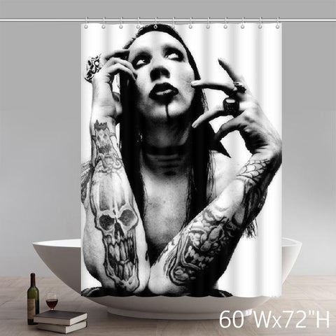 Image of Surprised Gift Movie Character Custom Marilyn Monroe Waterproof Waterproof Shower Curtain