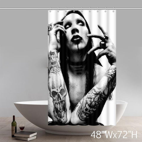 Image of Surprised Gift Movie Character Custom Marilyn Monroe Waterproof Waterproof Shower Curtain