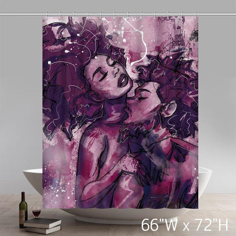 Image of Personalized Justin Copeland Art Waterproof Shower Curtain