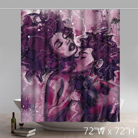 Image of Personalized Justin Copeland Art Waterproof Shower Curtain