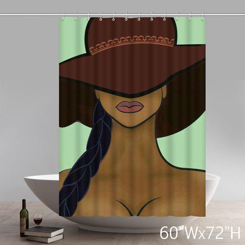 Image of Personalized Liberty Art Dnevna Doza Zena Waterproof Shower Curtain