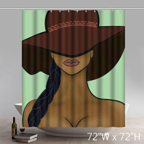 Image of Personalized Liberty Art Dnevna Doza Zena Waterproof Shower Curtain