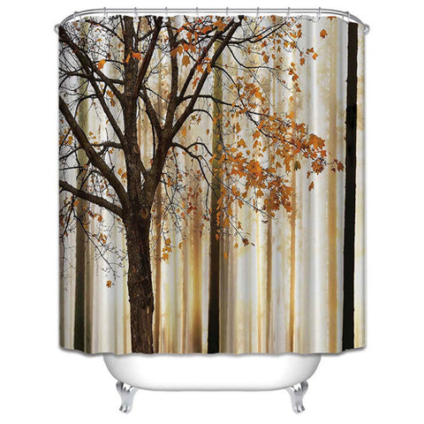 Image of Custom Colorful Bathroom Polyester Fabric print Modern Shower Curtain bathroom Waterproof Shower Curtain with 12 Hooks