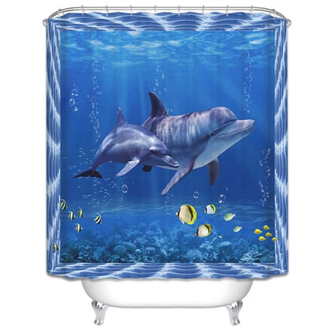 Image of Custom Colorful Bathroom Polyester Fabric print Modern Shower Curtain bathroom Waterproof Shower Curtain with 12 Hooks