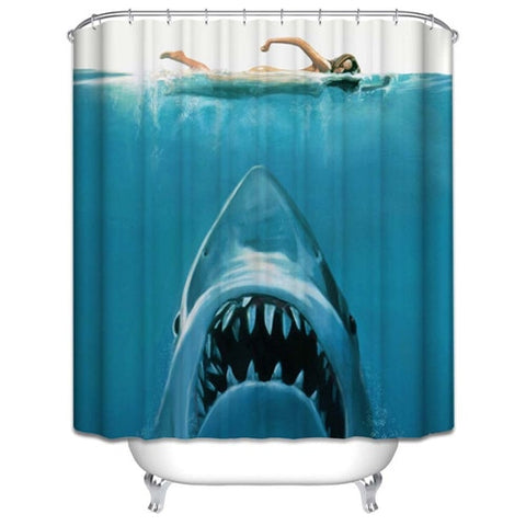 Image of Custom Colorful Bathroom Polyester Fabric print Modern Shower Curtain bathroom Waterproof Shower Curtain with 12 Hooks