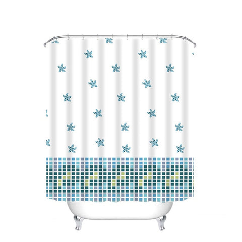 Image of Different Custom Waterproof Bathroom Shower Curtain Polyester Fabric Bathroom Curtain