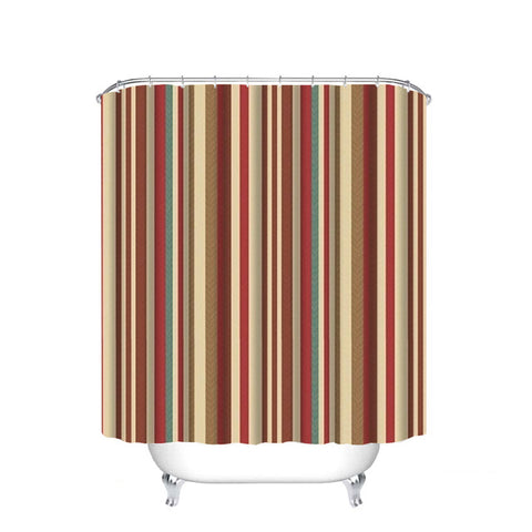 Image of Different Custom Waterproof Bathroom Shower Curtain Polyester Fabric Bathroom Curtain