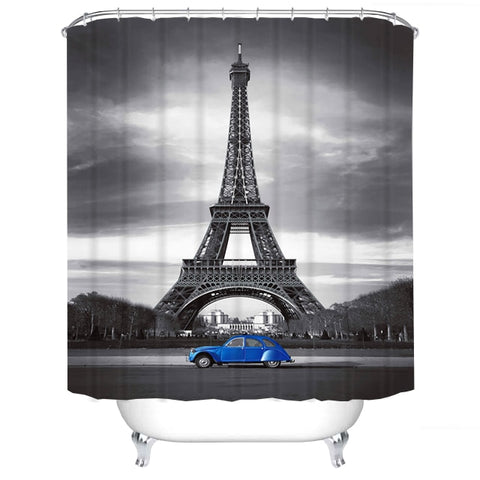 Image of Different Custom Waterproof Bathroom Shower Curtain Polyester Fabric Bathroom Curtain