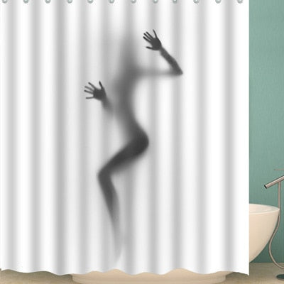 Image of Creative pattern series New Shower Curtain Colorful Eco-friendly Polyester High Quality Washable Bath Decor Shower Curtain 1pcs