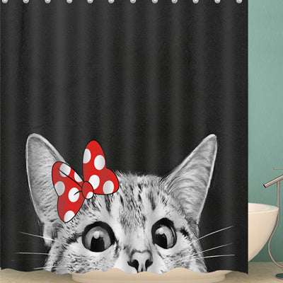 Image of Creative pattern series New Shower Curtain Colorful Eco-friendly Polyester High Quality Washable Bath Decor Shower Curtain 1pcs