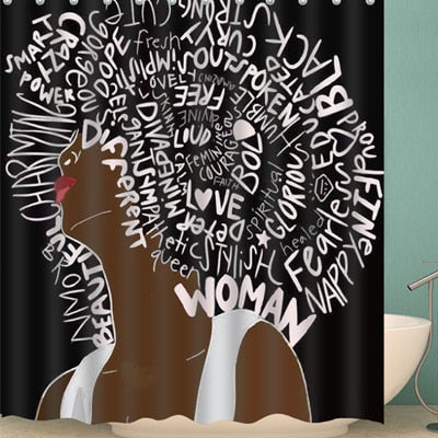 Image of Creative pattern series New Shower Curtain Colorful Eco-friendly Polyester High Quality Washable Bath Decor Shower Curtain 1pcs