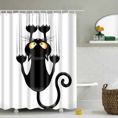 Image of Creative pattern series New Shower Curtain Colorful Eco-friendly Polyester High Quality Washable Bath Decor Shower Curtain 1pcs