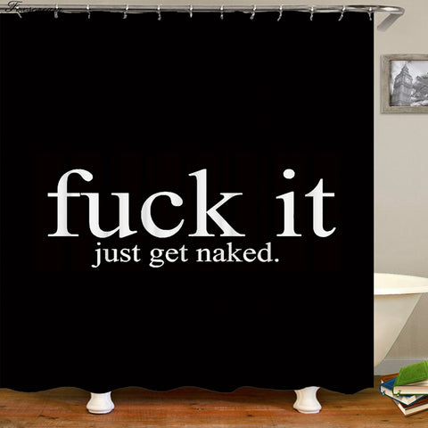 Image of 3d shower curtains black bathroom shower curtain fabric funny curtain waterproof bath curtain cortinas de bano