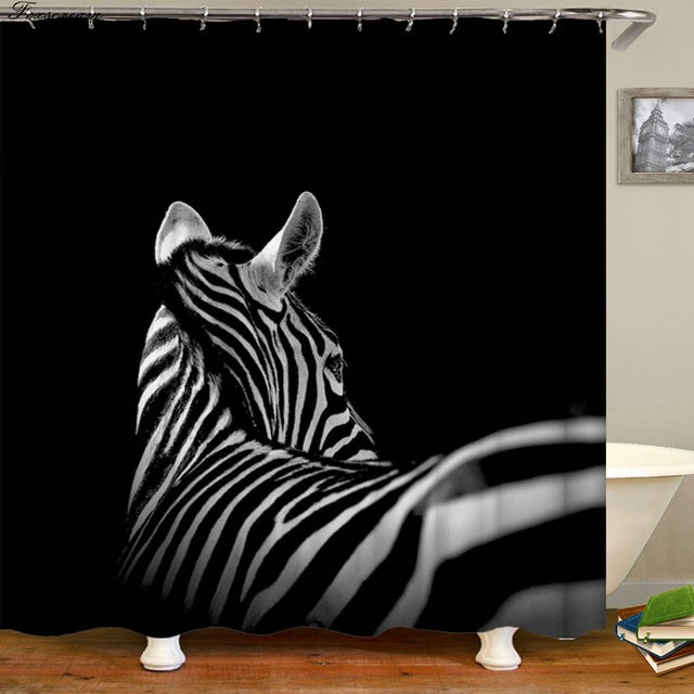 3d shower curtains black bathroom shower curtain fabric funny curtain waterproof bath curtain cortinas de bano