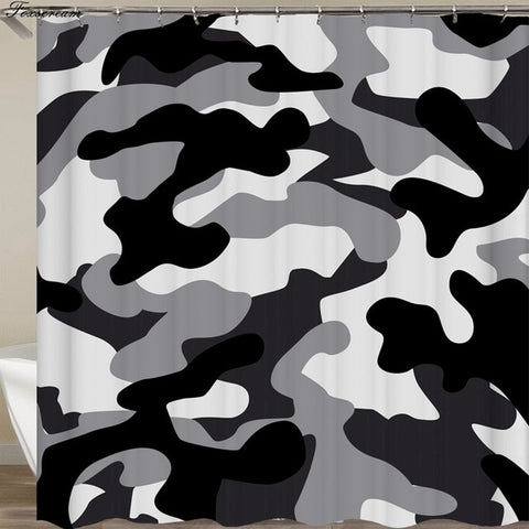 Image of 3d shower curtains black bathroom shower curtain fabric funny curtain waterproof bath curtain cortinas de bano