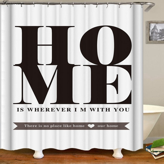 3d shower curtains black bathroom shower curtain fabric funny curtain waterproof bath curtain cortinas de bano