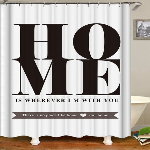 Image of 3d shower curtains black bathroom shower curtain fabric funny curtain waterproof bath curtain cortinas de bano