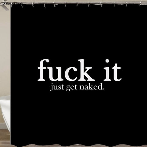 Image of 3d shower curtains black bathroom shower curtain fabric funny curtain waterproof bath curtain cortinas de bano