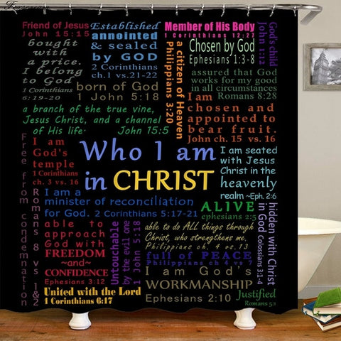 Image of 3d shower curtains black bathroom shower curtain fabric funny curtain waterproof bath curtain cortinas de bano