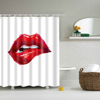 Image of High Quality Waterproof Women Shadow Shower Curtain with Hooks Sexy Girl Portrait Bathroom Curtains Curtains for Bathroom Shower