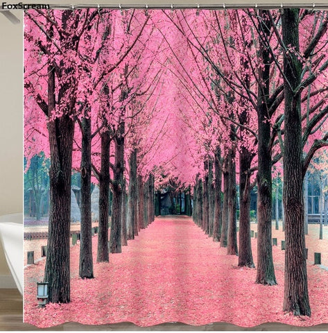 Image of 2019 Scene Version Multi-styles 3D HD Digital Printed Shower Curtains Waterproof Moisture-proof Bathroom Curtains Case tende