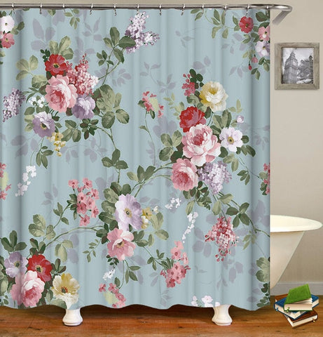 Image of 2019 Scene Version Multi-styles 3D HD Digital Printed Shower Curtains Waterproof Moisture-proof Bathroom Curtains Case tende