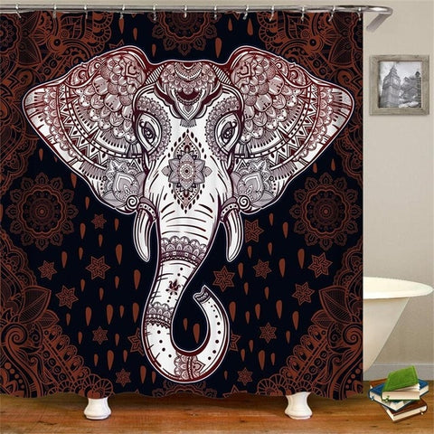 Image of King African American Lovers Couple Shower Curtains Painting Art Bath Curtain Liner Waterproof Polyester Bathroom With Hooks