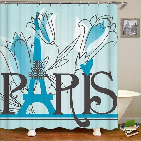 Image of King African American Lovers Couple Shower Curtains Painting Art Bath Curtain Liner Waterproof Polyester Bathroom With Hooks