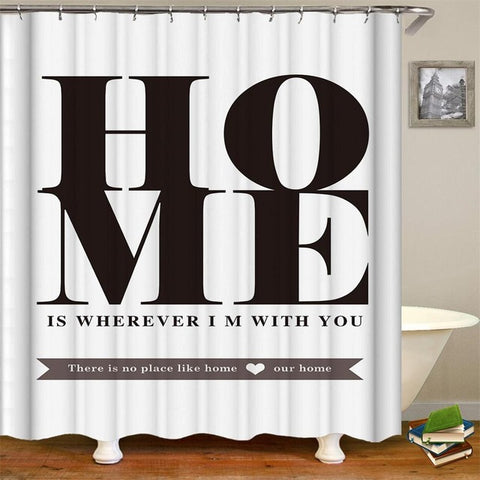 Image of King African American Lovers Couple Shower Curtains Painting Art Bath Curtain Liner Waterproof Polyester Bathroom With Hooks