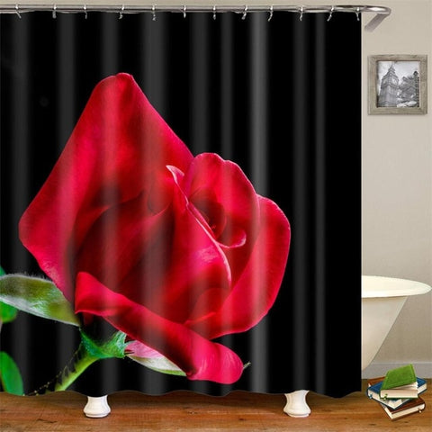 Image of King African American Lovers Couple Shower Curtains Painting Art Bath Curtain Liner Waterproof Polyester Bathroom With Hooks