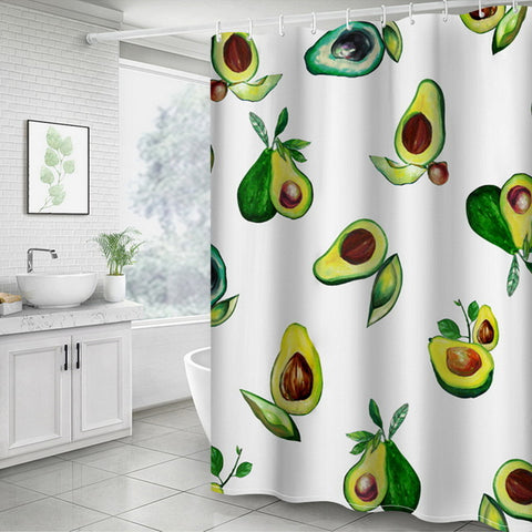 Image of Sea Turtle Print Waterproof Shower Curtain Polyester Fabric Bath Curtain Octopus Washable Home Bath Decor Curtains With 12 Hooks