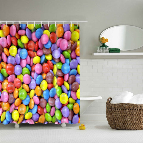 Image of Desert Stone Shower Curtains for Bathroom HD 3D Printing Waterproof Curtains Fabric Polyester Bath Screen Home Decoration