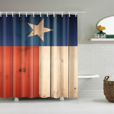 Image of Retro West Cowboy Boots Hat Horses Waterproof Fabric Polyester Shower Curtains