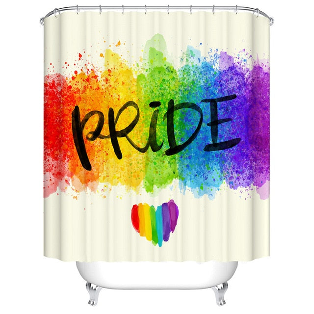 Urijk 1PC Flower Waterproof Shower Curtains for Bath Fabric Liner Solid Bathroom Curtains Shower Curtains With 12 Hooks