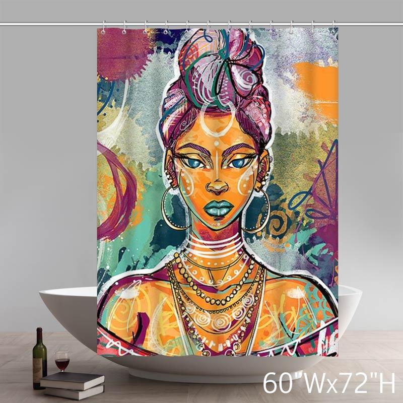 Liberty Art RL Brads Board Mulatto Shower Curtains