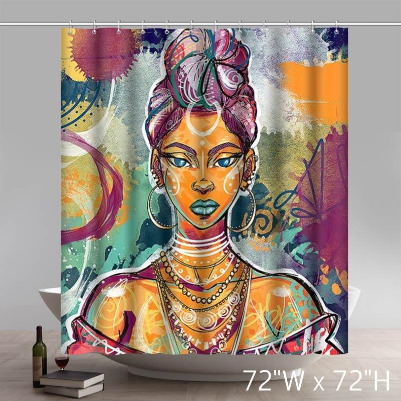 Liberty Art RL Brads Board Mulatto Shower Curtains
