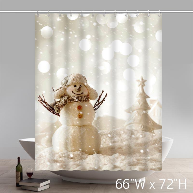 Marry Christmas And Happy New Year Shower Curtains Custom