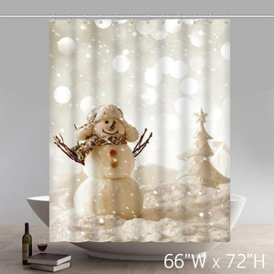 Marry Christmas And Happy New Year Shower Curtains Custom
