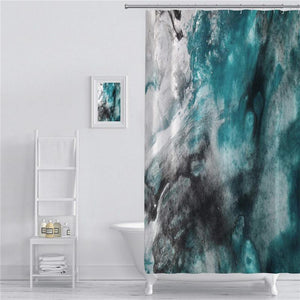 Shower Curtain background abstract oil on canvas abstract watercolor Art Print Polyester Fabric Bathroom Decor Sets